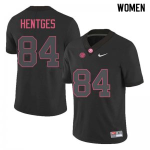 NCAA Women's Alabama Crimson Tide #84 Hale Hentges Stitched College Nike Authentic Black Football Jersey KZ17Z17PE